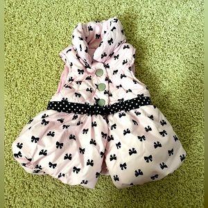 Pink fall winter vest for girls toddler baby 2T